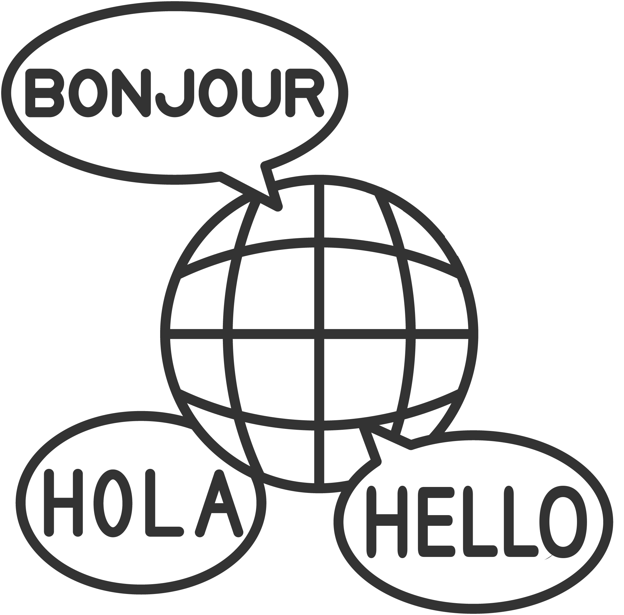 different languages being spoken around the globe.