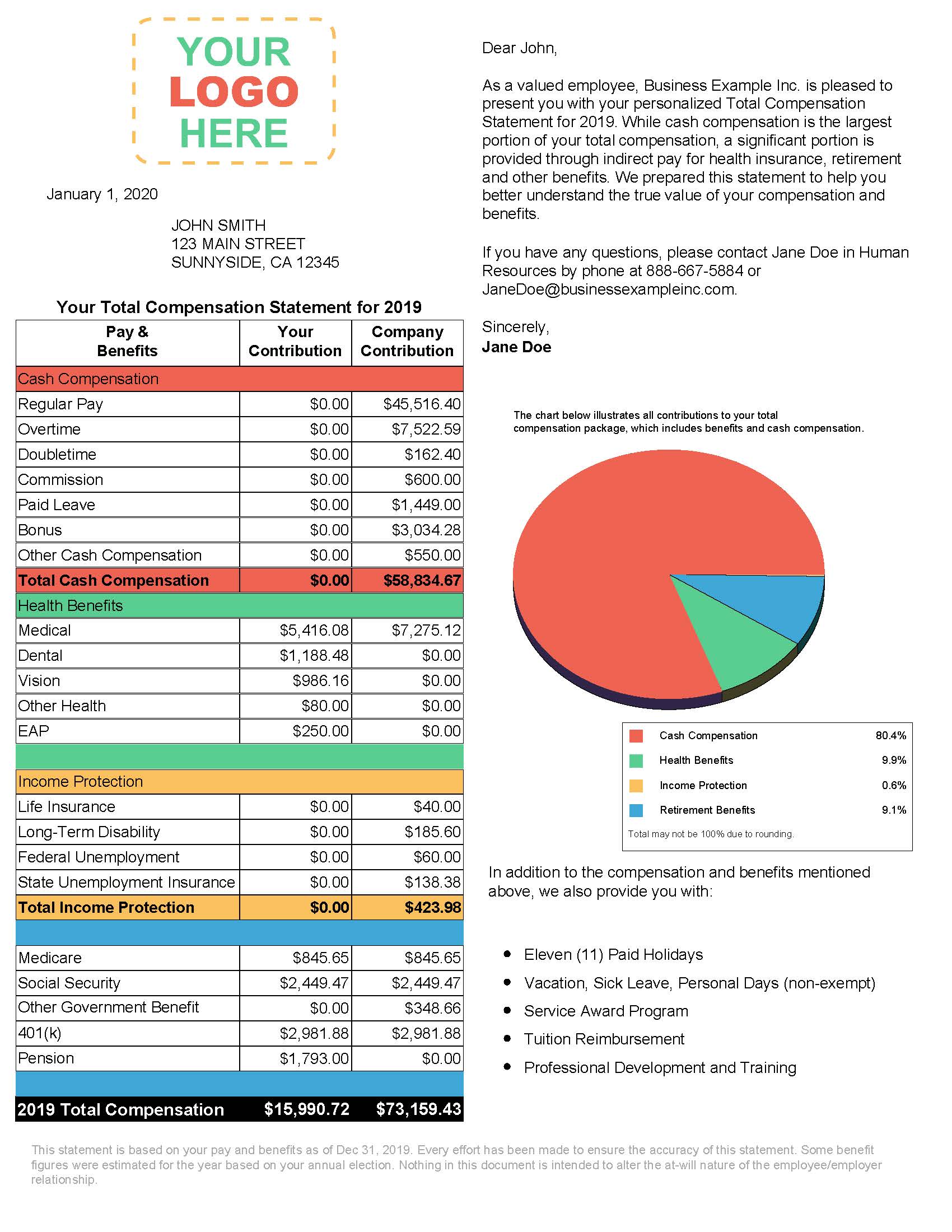 Total Compensation Statement Design 7