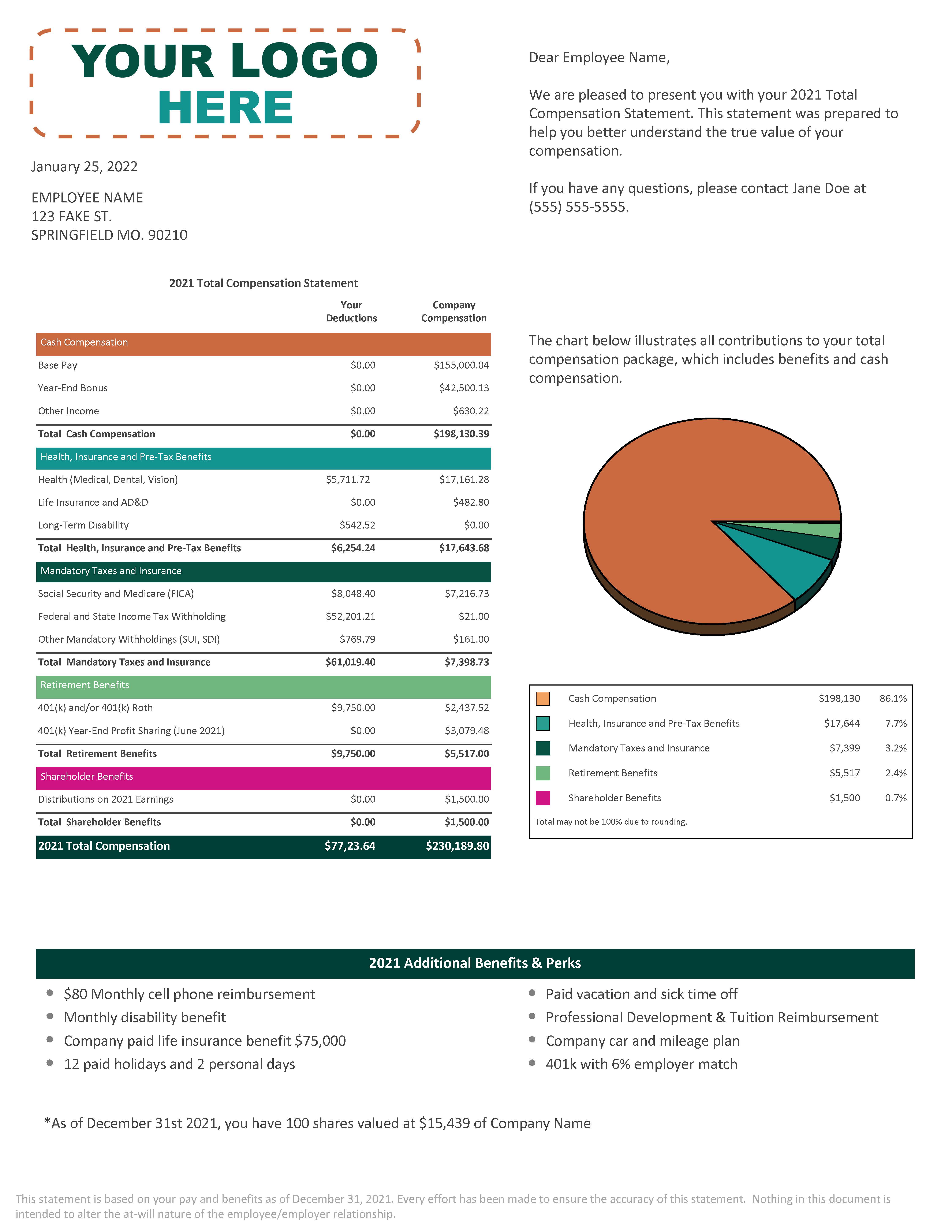 Total Compensation Statement Design 1