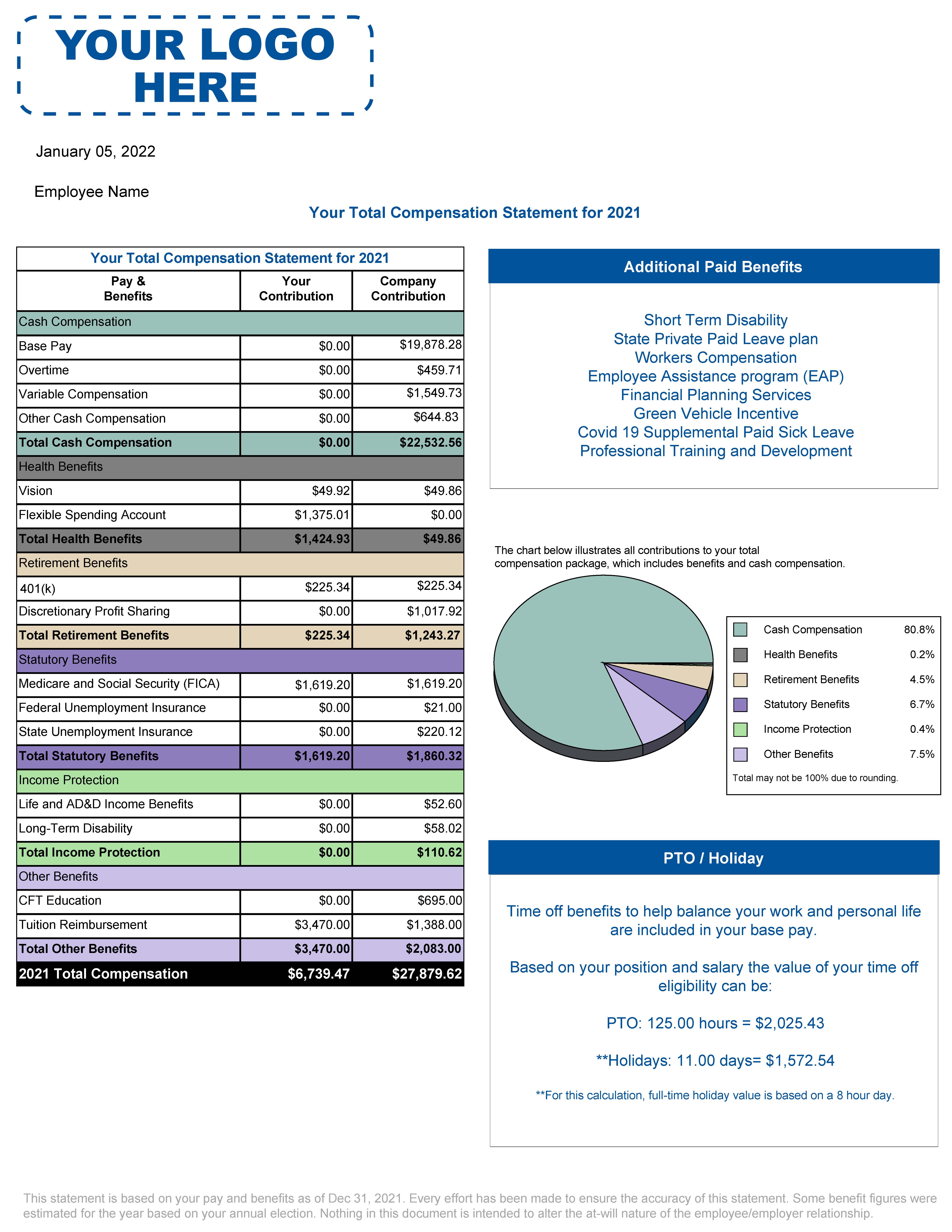 Total Compensation Statement Design 6